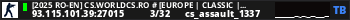[2025 RO-EN] CS.WORLDCS.RO # [EUROPE | CLASSIC | FUN]