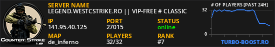 LEGEND.WESTCSTRIKE.RO || VIP-FREE # CLASSIC