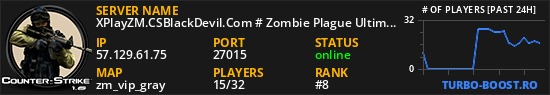 XPlayZM.CSBlackDevil.Com # Zombie Plague UltimateX ®