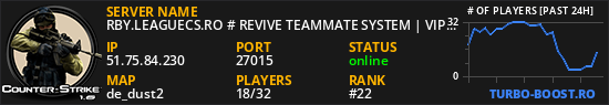 RBY.LEAGUECS.RO # REVIVE TEAMMATE SYSTEM | VIP FREE